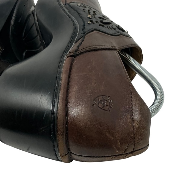 Ariat Tambour Brown Clogs Distress - Picture 9 of 13